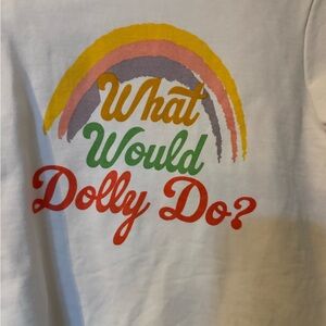 Draper James Kids Tee - White with Rainbow Design